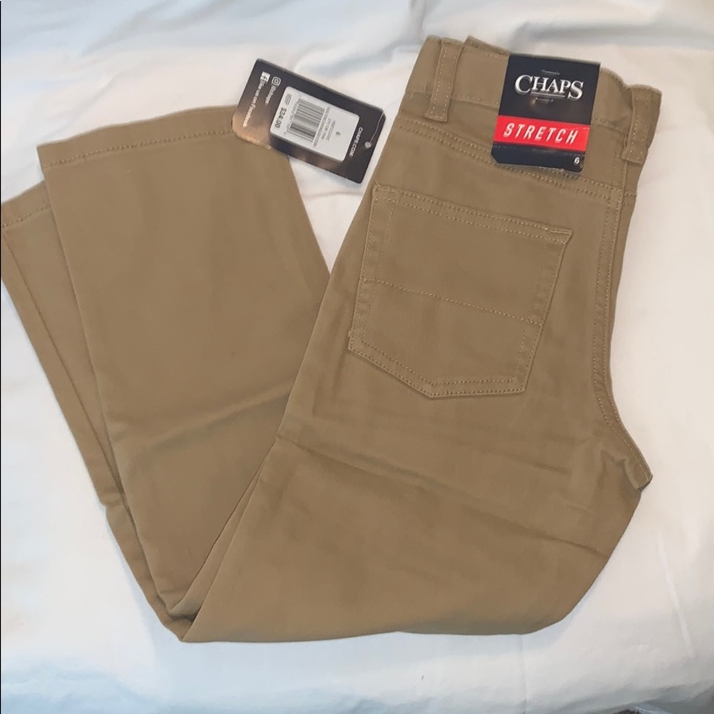 NWT boys Chaps khakis size 6